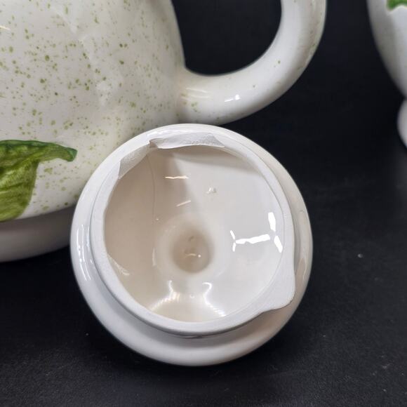 Rose Relief Tea for One Ceramic Teapot Cup Set – Damaged Lid - Picture 8 of 11